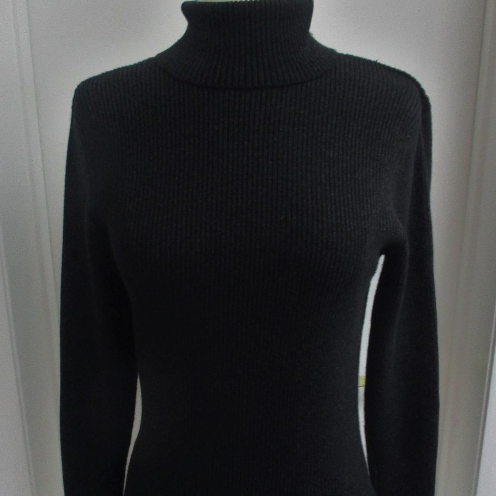 Worthington Black Long Sleeve Turtleneck Sweater - Picture 5 of 5